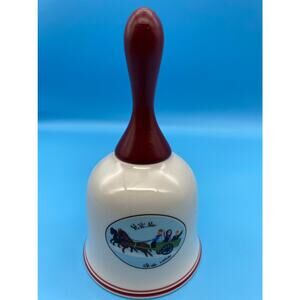 Villeroy & Boch Naif Christmas Porcelain Bell Winter Holiday Gift Village Laplau